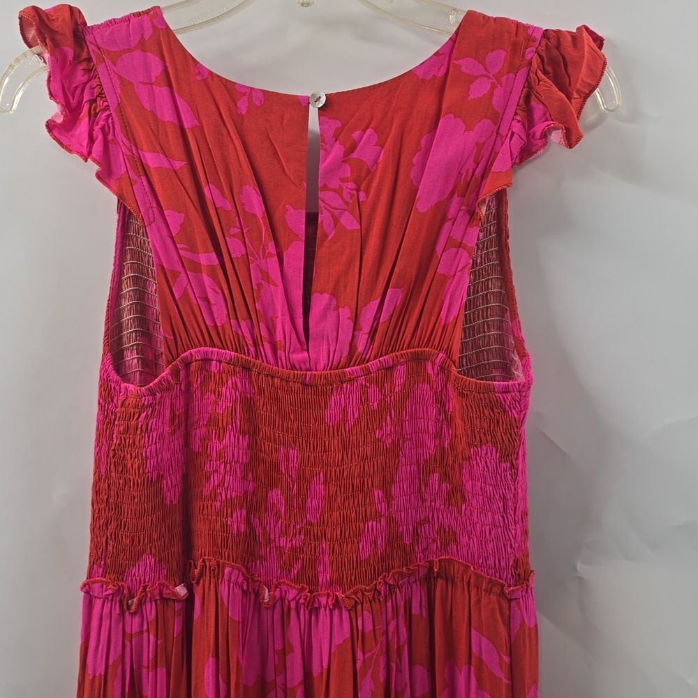 Abel The Label  Pink Floral  Maxi Dress - Picture 7 of 9